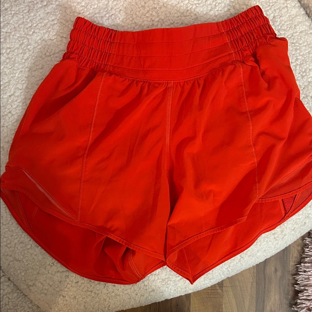 lululemon athletica Bright Red Athletic Shorts